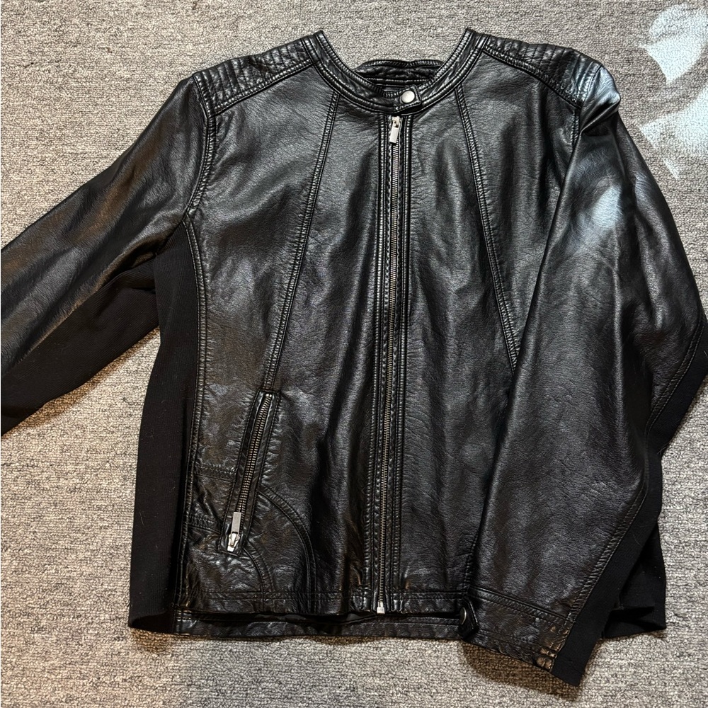Maurices Black Leather Jacket